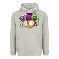 Moon Dust mardi gras baseball Heavyweight Hoodie - LillyAllenDesigns