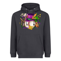 Smoke mardi gras baseball Heavyweight Hoodie - LillyAllenDesigns