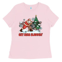 Bubblegum Pink out here slammin' Ladies Tee - MaliasSmallBusiness
