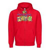 Red mardi gras mama Zipper Hoodie - MaliasSmallBusiness