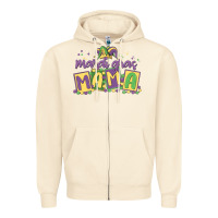 Sandshell mardi gras mama Zipper Hoodie - MaliasSmallBusiness