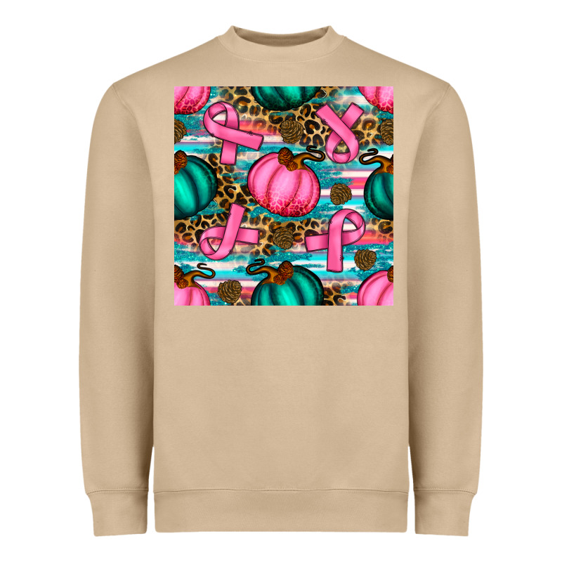 Breast Cancer Awareness With Pumpkins Seamless Pattern Heavyweight Sweatshirt by BundleAndBundleShop | Teevron