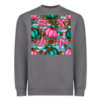 Storm breast cancer awareness with pumpkins seamless pattern Heavyweight Sweatshirt - BundleAndBundleShop