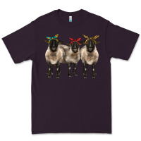 Plum 3 sheeps suffolk ewe with bandana Premium Tee - BarkalooDesign