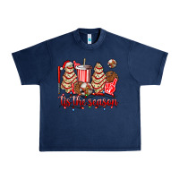 Navy tis the season christmas tree  cake baseball Urban Heavy Tee - AdoDesignShop