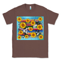 Chestnut serape cowhide sunflower Classic Tee - AdoDesignShop