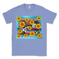 Colony Blue serape cowhide sunflower Classic Tee - AdoDesignShop