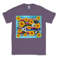 Lavender serape cowhide sunflower Classic Tee - AdoDesignShop