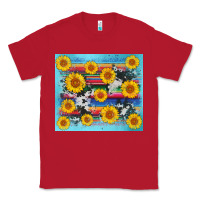 Red serape cowhide sunflower Classic Tee - AdoDesignShop
