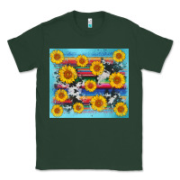 Sports Green serape cowhide sunflower Classic Tee - AdoDesignShop