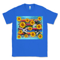 True Royal serape cowhide sunflower Classic Tee - AdoDesignShop