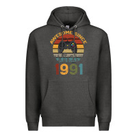 Charcoal Heather Awesome Since 1991 Premium Hoodie - Bettercallsaul