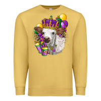 Antique Gold Mardi Gras Longhorn Calf Premium Sweatshirt - LillyAllenDesigns