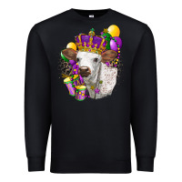 Black Mardi Gras Longhorn Calf Premium Sweatshirt - LillyAllenDesigns