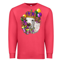 Cardinal Mardi Gras Longhorn Calf Premium Sweatshirt - LillyAllenDesigns
