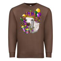 Chestnut Mardi Gras Longhorn Calf Premium Sweatshirt - LillyAllenDesigns