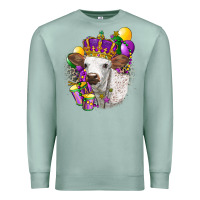 Seafoam Mardi Gras Longhorn Calf Premium Sweatshirt - LillyAllenDesigns