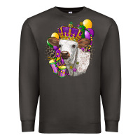 Mardi Gras Longhorn Calf Premium Sweatshirt | Teevron