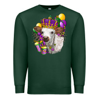 Sports Green Mardi Gras Longhorn Calf Premium Sweatshirt - LillyAllenDesigns