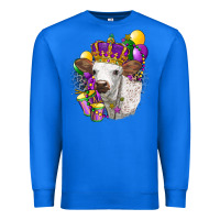 True Royal Mardi Gras Longhorn Calf Premium Sweatshirt - LillyAllenDesigns