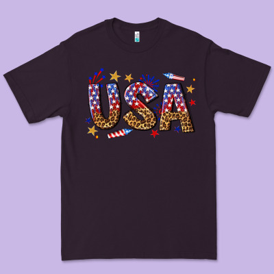 Premium Tee usa 4th of july bw