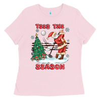 Bubblegum Pink the season golf Ladies Tee - MaliasSmallBusiness