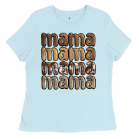 Baby Blue faux sequins mama Ladies Tee - JahusDesignShop