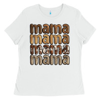 White faux sequins mama Ladies Tee - JahusDesignShop