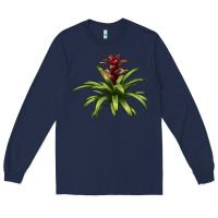 Navy Bromeliads Long Sleeve Tee - LillyAllenDesigns