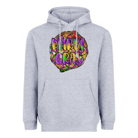 Heather Grey mardi gras Heavyweight Hoodie - LillyAllenDesigns