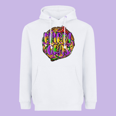 Mardi Gras Heavyweight Hoodie Designed By Lillyallendesigns