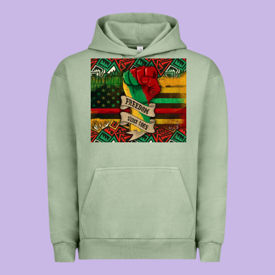 Juneteenth Freedom Since 1865 Urban Hoodie Designed By Cowgirlartshop