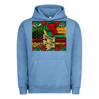 Pigment Pebble Blue juneteenth freedom since 1865 Urban Hoodie - CowGirlArtShop