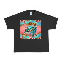 Pigment Black floral turtle Urban Heavy Tee - Jasminsmagicworld