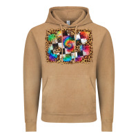 Vintage Camel race leopard and tie dye background Vintage Hoodie - HRA Design Shop