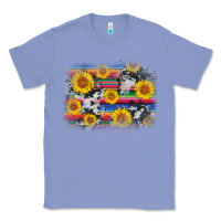 Colony Blue serape cowhide sunflower background Classic Tee - AdoDesignShop