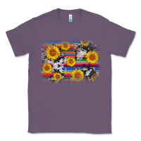Lavender serape cowhide sunflower background Classic Tee - AdoDesignShop