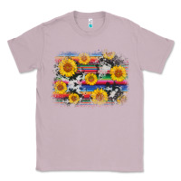 Lilac serape cowhide sunflower background Classic Tee - AdoDesignShop