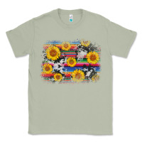 Matcha serape cowhide sunflower background Classic Tee - AdoDesignShop