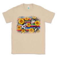 Mushroom serape cowhide sunflower background Classic Tee - AdoDesignShop