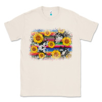 Natural serape cowhide sunflower background Classic Tee - AdoDesignShop