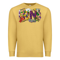Antique Gold RN Registered Nurse Mardi Gras Premium Sweatshirt - LillyAllenDesigns