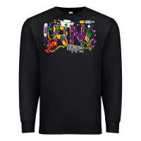 Black RN Registered Nurse Mardi Gras Premium Sweatshirt - LillyAllenDesigns