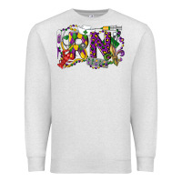 Oatmeal Heather RN Registered Nurse Mardi Gras Premium Sweatshirt - LillyAllenDesigns