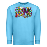 Ocean Blue RN Registered Nurse Mardi Gras Premium Sweatshirt - LillyAllenDesigns