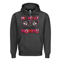 Charcoal Heather sorry ladies my heart belongs to mommy Zipper Hoodie - MaliasSmallBusiness