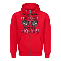 Red sorry ladies my heart belongs to mommy Zipper Hoodie - MaliasSmallBusiness