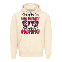 Sandshell sorry ladies my heart belongs to mommy Zipper Hoodie - MaliasSmallBusiness