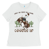 White when the going gets tough cowboy up Ladies Tee - MaliasSmallBusiness