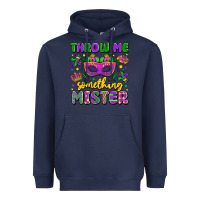 Navy throw me something mister Heavyweight Hoodie - LillyAllenDesigns